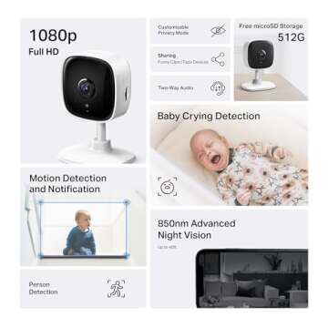 Tapo by TP-Link 1080P Indoor Security Camera for Baby Monitor, Pet Camera w/Motion Detection, 2-Way ...
