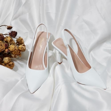 Stylish GENSHUO Slingback Kitten Heel Pumps - Elegant Footwear