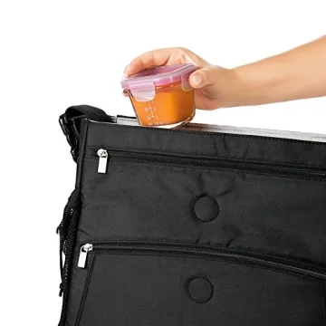 OXO Tot Glass Baby Blocks Food Storage Containers - 4 oz Durable Pink