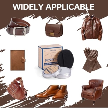 Aosdc Mink Oil Leather Conditioner Cleaner for Leather Boots, Mink Oil Kit 3.52 Oz with Sponge, All-Natural Waterproof Soften and Restore Shoes, Jackets, Hats, Baseball Gloves, Saddles and Harnesses