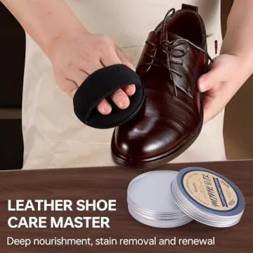 Aosdc Mink Oil Leather Conditioner Cleaner for Leather Boots, Mink Oil Kit 3.52 Oz with Sponge, All-Natural Waterproof Soften and Restore Shoes, Jackets, Hats, Baseball Gloves, Saddles and Harnesses