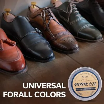 Aosdc Mink Oil Leather Conditioner Cleaner for Leather Boots, Mink Oil Kit 3.52 Oz with Sponge, All-Natural Waterproof Soften and Restore Shoes, Jackets, Hats, Baseball Gloves, Saddles and Harnesses