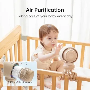 JISULIFE Stroller Fan - Bladeless & Portable Baby Fan