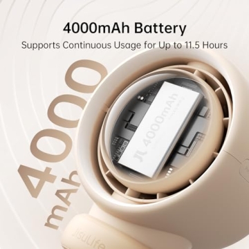 JISULIFE Stroller Fan - Bladeless & Portable Baby Fan