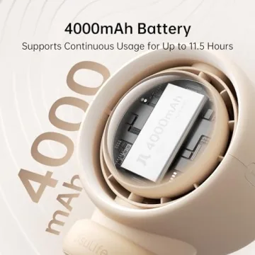 JISULIFE Stroller Fan - Bladeless & Portable Baby Fan