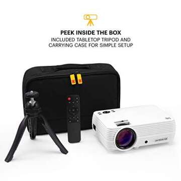 KODAK FLIK X4 Compact Home Projector | Stunning 1080p Display & Versatile Inputs