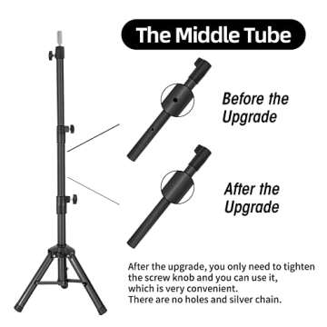 ZQIAN BEAUTY 55 Inch Metal Wig Stand Tripod for Styling