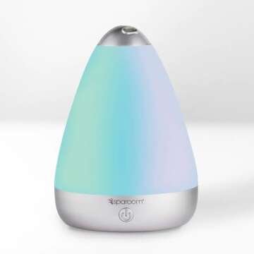SpaRoom PureMist Medium Ultrasonic Essential Oil Diffuser with Gradient Lighting Effect