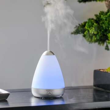 SpaRoom PureMist Medium Ultrasonic Essential Oil Diffuser with Gradient Lighting Effect