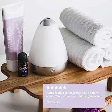 SpaRoom PureMist Medium Ultrasonic Essential Oil Diffuser with Gradient Lighting Effect