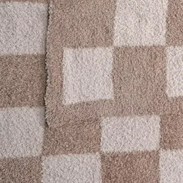 Fuzzy Checkered Blanket for Comfort and Style