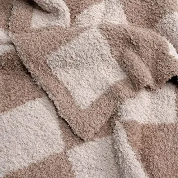 Fuzzy Checkered Blanket for Comfort and Style