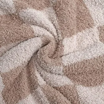 Fuzzy Checkered Blanket for Comfort and Style