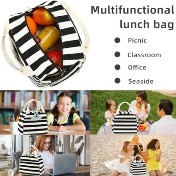 LEDAOU Stylish Insulated Lunch Bag for Women
