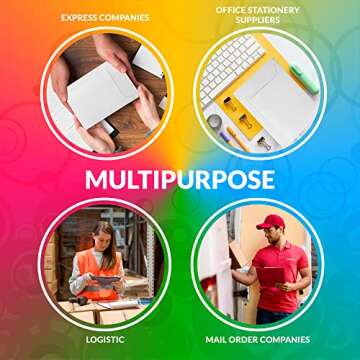 ABC Rigid Mailers, 12.75 x 15 Inch. Pack of 25 White Cardboard Photo Mailers Rigid with Sturdy Glue, Tear-Off Strip. CD Mailers Cardboard. 550 GSM Rigid Mailing Envelopes Hard. Rigid Mailers Kraft