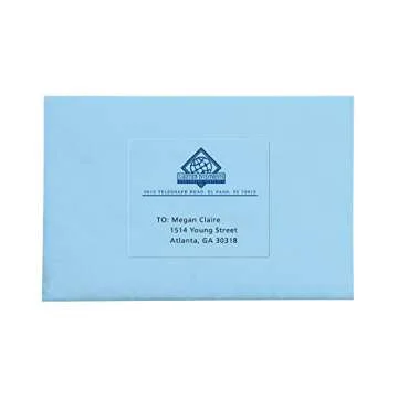 Avery Printable Shipping Labels with Sure Feed, 3-1/3" x 4", Matte Clear, 60 Blank Mailing Labels (18664)