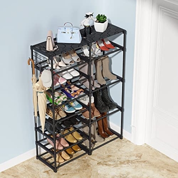 Tribesigns 8 Tiers Durable Shoe Rack for Entryway