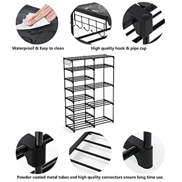 Tribesigns 8 Tiers Durable Shoe Rack for Entryway