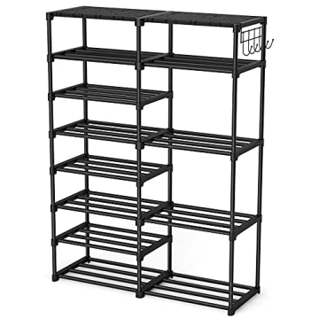 Tribesigns 8 Tiers Durable Shoe Rack for Entryway