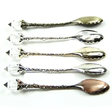 Yalulu Crystal Coffee and Tea Spoon Set for Elegant Dining