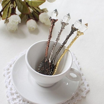 Yalulu Crystal Coffee and Tea Spoon Set for Elegant Dining
