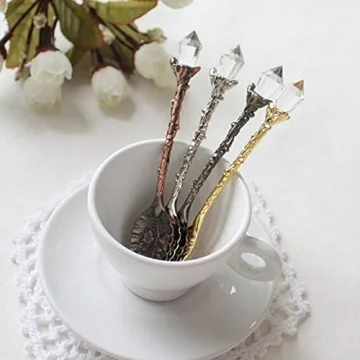 Yalulu Crystal Coffee and Tea Spoon Set for Elegant Dining