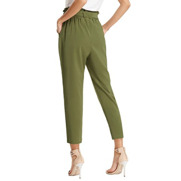GRACE KARIN Women's High Waisted Bodycon Pants in Army Green