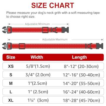 Joytale Reflective Dog Collar Adjustable Comfort and Safety