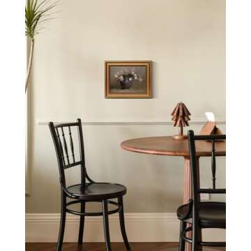 HUARCEY Vintage Roses Canvas Wall Art Framed Print