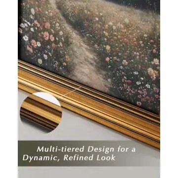 HUARCEY Vintage Roses Canvas Wall Art Framed Print