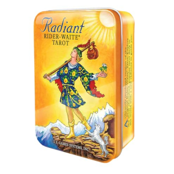 Radiant Rider-Waite Tarot Set in an Artistic Tin Box
