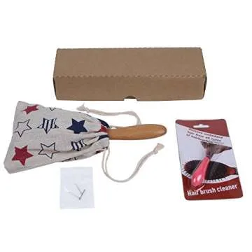 WeCoola Wooden Hair Brush for All Hair Types and Growth