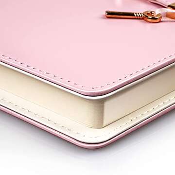 Charming Heart Shaped Lock Diary for Girls and Women