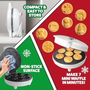 Christmas Cheer Waffle Maker for Fun Breakfasts