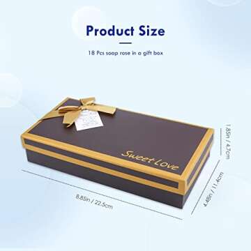 Floral Scented Bath Soap Rose Flower Petals, JIALEEY Plant Essential Oil Rose Soap Set Guest Soap Sh...