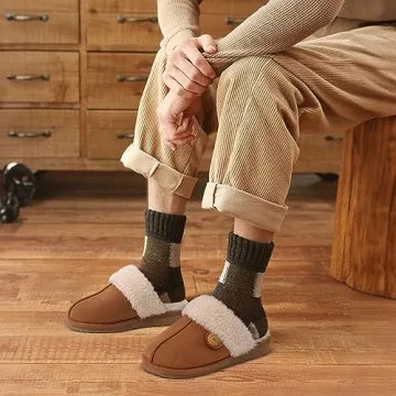 Litfun Fuzzy Memory Foam Slippers for Women