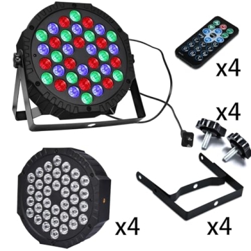 Manalete 36 LED DMX Uplights for Events