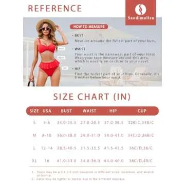 Saodimallsu Women's Vintage High Waisted Bikini - Stylish Swimwear