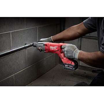 Milwaukee Electric Tool 2713-20 Milwaukee M18 Fuel 18V Lithium-Ion Brushless Cordless Sds Plus D-Handle Rotary Hammer, 1", Bare Tool, Plastic, 17.63" x 3.85" x 6.61"