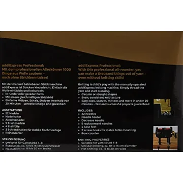 Addi 990-2 Knitting Mill 15cm Black for Fast Knitting