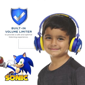 Sonic Kids Bluetooth Headphones with Safe Volume Control
