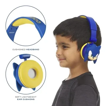 Sonic Kids Bluetooth Headphones with Safe Volume Control