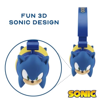 Sonic Kids Bluetooth Headphones with Safe Volume Control