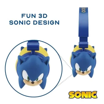 Sonic Kids Bluetooth Headphones with Safe Volume Control