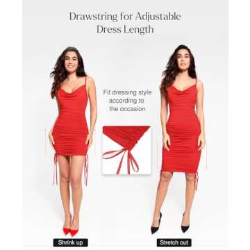 Popilush Corset Dress for Women with Built-in Shapewear