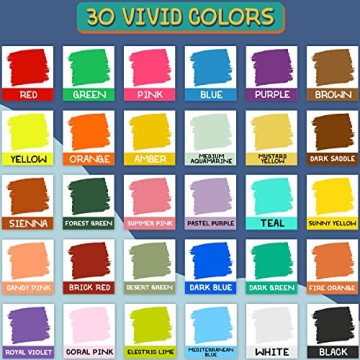 Chalkola 30 Colors Liquid Chalk Markers - Versatile & Easy to Use