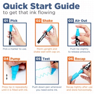 Chalkola 30 Colors Liquid Chalk Markers - Versatile & Easy to Use