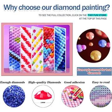 TINY FUN Diamond Painting Kit for Arts & Gifts