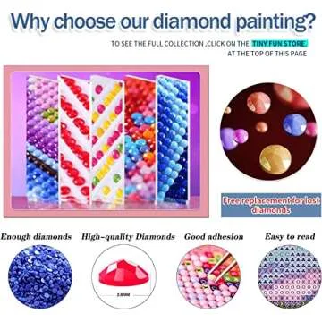 TINY FUN Diamond Painting Kit for Arts & Gifts