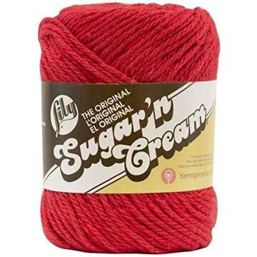 Lily Sugar n' Cream Variety Assortment Holiday 6 Pack Bundle 100 Percent Cotton Medium 4 Worsted (Multicolor)